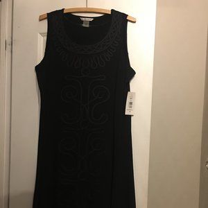 black sleeveless dress - Allison Daley